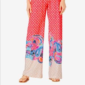 🌺☀️🕶Lilly Pulitzer Bal Harbour Palazzo Pants in “ Coral Spritz”